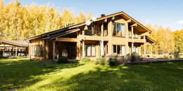 Двухэтажный дом в альпийском стиле с террасой и балконом по проекту Австрия v2 - фото 3 на сайте Holz House
