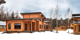 Построенные объекты Дом из клееного бруса по проекту Хельсингборг Holz House 10