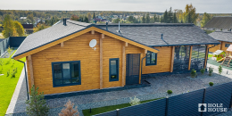 Одноэтажный дом с террасой в скандинавском стиле по проекту Веллингтон - фото 13 на сайте Holz House
