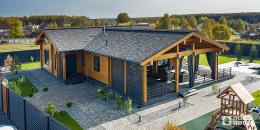 Одноэтажный дом с террасой в скандинавском стиле по проекту Веллингтон - фото 15 на сайте Holz House