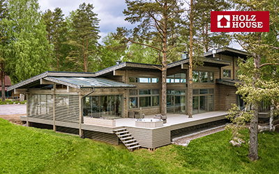 Дом из клееного бруса в современном стиле: строительство, дизайн интерьера, выбор материалов - Holz House